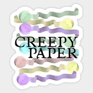 Vampires Love Creepy Paper Sticker